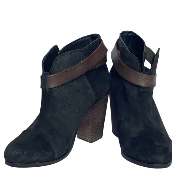 💥SALE💥RAG & BONE HARROW BLACK SUEDE BOOTS SZ 6 M - Picture 10 of 16